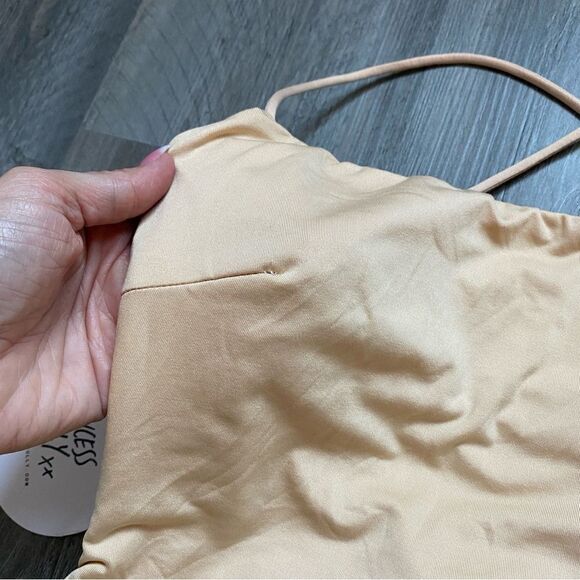 Princess Polly Dress Maeve Mini Beige US 2 Stretch Party - Picture 11 of 12